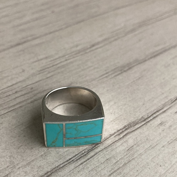 Turquoise squared ring - Picture 11 of 12
